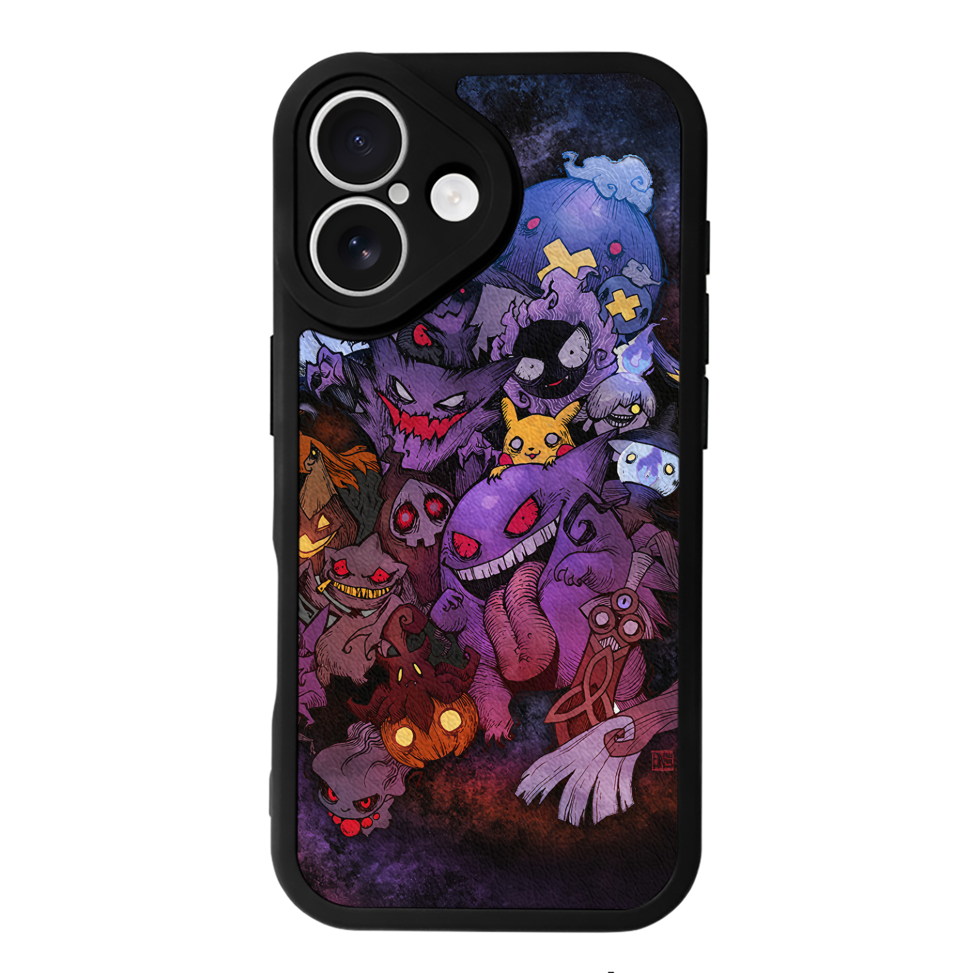 （画像用） ポケットモンスター Pokémon 【iPhone 16シリーズ対応】シリコンスマホケース（レザー調） 材質：シリコン